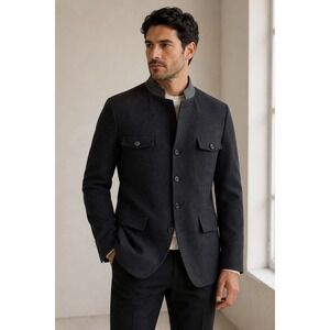 Hugo Boss Steirerloden Merino Wool Field Jacket Charcoal Grey 44R Austria